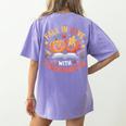 Fall In Love With Kindergarten Autumn Kindergarten Teacher Women's Comfort Colors T-Shirt Back Print Violet Fall In Love With Kindergarten Autumn Kindergarten Teacher Women's Comfort Colors T-Shirt Back Print Violet