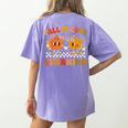 Fall In Love With Learning Autumn Pumpkin Fall Teacher Kids Women's Comfort Colors T-Shirt Back Print Violet Fall In Love With Learning Autumn Pumpkin Fall Teacher Kids Women's Comfort Colors T-Shirt Back Print Violet