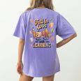Fall In Love With Learning Teacher Autumn School Women's Comfort Colors T-Shirt Back Print Violet Fall In Love With Learning Teacher Autumn School Women's Comfort Colors T-Shirt Back Print Violet