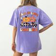 Fall In Love With Learning Teacher Retro Thanksgiving Women's Comfort Colors T-Shirt Back Print Violet Fall In Love With Learning Teacher Retro Thanksgiving Women's Comfort Colors T-Shirt Back Print Violet