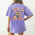 Fall In Love With Reading Halloween Stack Of Book Teacher Women's Comfort Colors T-Shirt Back Print Violet Fall In Love With Reading Halloween Stack Of Book Teacher Women's Comfort Colors T-Shirt Back Print Violet