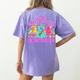 Are You Fall-O-Ween Directions Teacher Ghost Halloween Women's Comfort Colors T-Shirt Back Print Violet