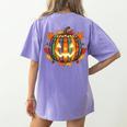 Fall Pumpkin Book Lover Spooky Librarian Teacher Halloween Women's Comfort Colors T-Shirt Back Print Violet Fall Pumpkin Book Lover Spooky Librarian Teacher Halloween Women's Comfort Colors T-Shirt Back Print Violet