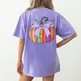Fall Pumpkin Books Lover Halloween Teacher Teaching Staff Women's Comfort Colors T-Shirt Back Print Violet Fall Pumpkin Books Lover Halloween Teacher Teaching Staff Women's Comfort Colors T-Shirt Back Print Violet