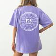 Family And Consumer Sciences FACS FCS Teacher Women's Comfort Colors T-Shirt Back Print Violet