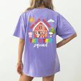 Farm Field Trip Squad Field Day 2025 Teachers Students Women's Comfort Colors T-Shirt Back Print Violet