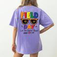 Field Day 2025 Let The Games Begin Kids Boys Girls Teachers Women's Comfort Colors T-Shirt Back Print Violet