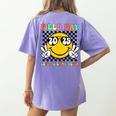 Field Day 2025 Let The Games Begin Yellow Team Teachers Kids Women's Comfort Colors T-Shirt Back Print Violet