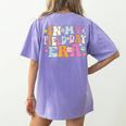 In My Field Day Era Teacher Kids Cute Groovy Field Day Women's Comfort Colors T-Shirt Back Print Violet
