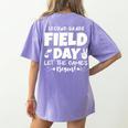 Field Day Second 2nd Grade Orange 2025 Boy Girl Teacher Women's Comfort Colors T-Shirt Back Print Violet