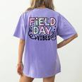 Field Day Vibes For Teacher Kids Happy Field Day 2025 Women's Comfort Colors T-Shirt Back Print Violet