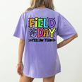 Field Day Yellow Team For Teacher Kids Field Day Games Women's Comfort Colors T-Shirt Back Print Violet Field Day Yellow Team For Teacher Kids Field Day Games Women's Comfort Colors T-Shirt Back Print Violet