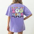 Field Zoo Trip Shirt For Teacher Second Grade Crew Women's Comfort Colors T-Shirt Back Print Violet Field Zoo Trip Shirt For Teacher Second Grade Crew Women's Comfort Colors T-Shirt Back Print Violet