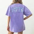 Fifth Grade Toile De Jouy Back To School Teachers Kids Women's Comfort Colors T-Shirt Back Print Violet Fifth Grade Toile De Jouy Back To School Teachers Kids Women's Comfort Colors T-Shirt Back Print Violet
