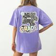 First Day Of Fifth Grade Composition Notebook Teacher Women's Comfort Colors T-Shirt Back Print Violet