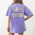 First Grade Dream Team 1st Grade Teacher First Day Of School Women's Comfort Colors T-Shirt Back Print Violet First Grade Dream Team 1st Grade Teacher First Day Of School Women's Comfort Colors T-Shirt Back Print Violet