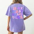 In My First Grade Era 1st Grade Girls Teacher Back To School Women's Comfort Colors T-Shirt Back Print Violet In My First Grade Era 1st Grade Girls Teacher Back To School Women's Comfort Colors T-Shirt Back Print Violet