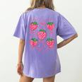 First Grade Is My Jam Strawberry First Grade Teacher Women Women's Comfort Colors T-Shirt Back Print Violet First Grade Is My Jam Strawberry First Grade Teacher Women Women's Comfort Colors T-Shirt Back Print Violet