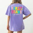 First Grade Team Teacher Back To School 1st Grade Squad Kids Women's Comfort Colors T-Shirt Back Print Violet First Grade Team Teacher Back To School 1st Grade Squad Kids Women's Comfort Colors T-Shirt Back Print Violet