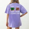 First Teach Then Thanksgiving I'm Earning A Break Teacher Women's Comfort Colors T-Shirt Back Print Violet First Teach Then Thanksgiving I'm Earning A Break Teacher Women's Comfort Colors T-Shirt Back Print Violet