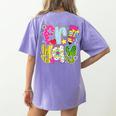 Fri-Yay Happy Friday Weekend Teacher Back To School Women's Comfort Colors T-Shirt Back Print Violet Fri-Yay Happy Friday Weekend Teacher Back To School Women's Comfort Colors T-Shirt Back Print Violet