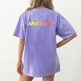 The Future Is Accessible Special Education Teacher Women's Comfort Colors T-Shirt Back Print Violet