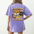 Future Teacher Graphic For Boys Inspiring Young Minds Women's Comfort Colors T-Shirt Back Print Violet