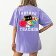 Future Teacher Costume For Adults And Kids T-Shirt Women's Comfort Colors T-Shirt Back Print Violet Future Teacher Costume For Adults And Kids T-Shirt Women's Comfort Colors T-Shirt Back Print Violet