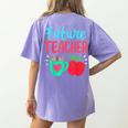 Future Teacher Education Student Women's Comfort Colors T-Shirt Back Print Violet Future Teacher Education Student Women's Comfort Colors T-Shirt Back Print Violet