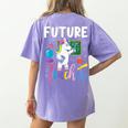 Future Teacher School Teacher Female Women's Comfort Colors T-Shirt Back Print Violet Future Teacher School Teacher Female Women's Comfort Colors T-Shirt Back Print Violet