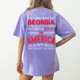 Georgia Teachers Classroom Tshirt Women's Comfort Colors T-Shirt Back Print Violet Georgia Teachers Classroom Tshirt Women's Comfort Colors T-Shirt Back Print Violet