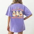 Ghost Are You Fall-O-Ween Directions Teacher Halloween Women's Comfort Colors T-Shirt Back Print Violet Ghost Are You Fall-O-Ween Directions Teacher Halloween Women's Comfort Colors T-Shirt Back Print Violet