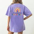 Good Day To Teach Tiny Humans Rainbow Teacher Women's Comfort Colors T-Shirt Back Print Violet Good Day To Teach Tiny Humans Rainbow Teacher Women's Comfort Colors T-Shirt Back Print Violet