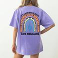 Good Day To Teach Tiny Musicians Piano Music Teacher Women Women's Comfort Colors T-Shirt Back Print Violet