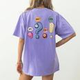 Grammar Teacher Punctuation For English Teacher Men Women Women's Comfort Colors T-Shirt Back Print Violet
