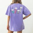 Grammar TeacherWait What Stop It I Agree Women's Comfort Colors T-Shirt Back Print Violet