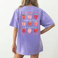 Groovy Kindergarten Is My Jam Strawberry Kinder Team Teacher Women's Comfort Colors T-Shirt Back Print Violet Groovy Kindergarten Is My Jam Strawberry Kinder Team Teacher Women's Comfort Colors T-Shirt Back Print Violet