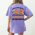 Groovy I Teach The Cutest Pumpkins In The Patch For Teacher Women's Comfort Colors T-Shirt Back Print Violet Groovy I Teach The Cutest Pumpkins In The Patch For Teacher Women's Comfort Colors T-Shirt Back Print Violet