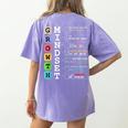 Growth Mindset Shirt Positive School Classroom Teacher Women's Comfort Colors T-Shirt Back Print Violet Growth Mindset Shirt Positive School Classroom Teacher Women's Comfort Colors T-Shirt Back Print Violet