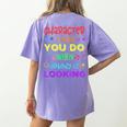 Growth Mindset Teacher Positive Message Inspirational Quote Women's Comfort Colors T-Shirt Back Print Violet Growth Mindset Teacher Positive Message Inspirational Quote Women's Comfort Colors T-Shirt Back Print Violet
