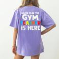Gym Teacher Back To School Teacher Shirts For Men Women Girls Kids Women's Comfort Colors T-Shirt Back Print Violet Gym Teacher Back To School Teacher Shirts For Men Women Girls Kids Women's Comfort Colors T-Shirt Back Print Violet