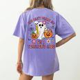 Halloween You Can't Scare Me I'm A School Teacher's Aide Women's Comfort Colors T-Shirt Back Print Violet Halloween You Can't Scare Me I'm A School Teacher's Aide Women's Comfort Colors T-Shirt Back Print Violet