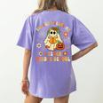 Halloween You Can't Scare Me I Teach Middle School Teacher Women's Comfort Colors T-Shirt Back Print Violet