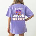 Halloween Costume Team SPED Teacher Special Education Women's Comfort Colors T-Shirt Back Print Violet