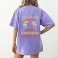 Halloween Lets Eat Kids English Teacher Costume Women Women's Comfort Colors T-Shirt Back Print Violet Halloween Lets Eat Kids English Teacher Costume Women Women's Comfort Colors T-Shirt Back Print Violet