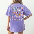 Halloween Nursery Teacher Shirt Halloween Alphabet Women's Comfort Colors T-Shirt Back Print Violet Halloween Nursery Teacher Shirt Halloween Alphabet Women's Comfort Colors T-Shirt Back Print Violet