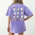Halloween PE Teacher Spooky Physical Education Teacher Women's Comfort Colors T-Shirt Back Print Violet Halloween PE Teacher Spooky Physical Education Teacher Women's Comfort Colors T-Shirt Back Print Violet
