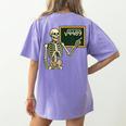 Halloween Skeleton 67 Meme Square Root 4489 Math Teacher Women's Comfort Colors T-Shirt Back Print Violet Halloween Skeleton 67 Meme Square Root 4489 Math Teacher Women's Comfort Colors T-Shirt Back Print Violet