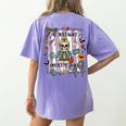 Halloween Skeleton Teacher I'Ll Just Wait Until It's Quiet Women's Comfort Colors T-Shirt Back Print Violet Halloween Skeleton Teacher I'Ll Just Wait Until It's Quiet Women's Comfort Colors T-Shirt Back Print Violet