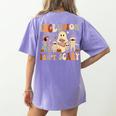 Halloween SLP Sped Teacher Groovy Inclusion Isn't Scary Women's Comfort Colors T-Shirt Back Print Violet Halloween SLP Sped Teacher Groovy Inclusion Isn't Scary Women's Comfort Colors T-Shirt Back Print Violet